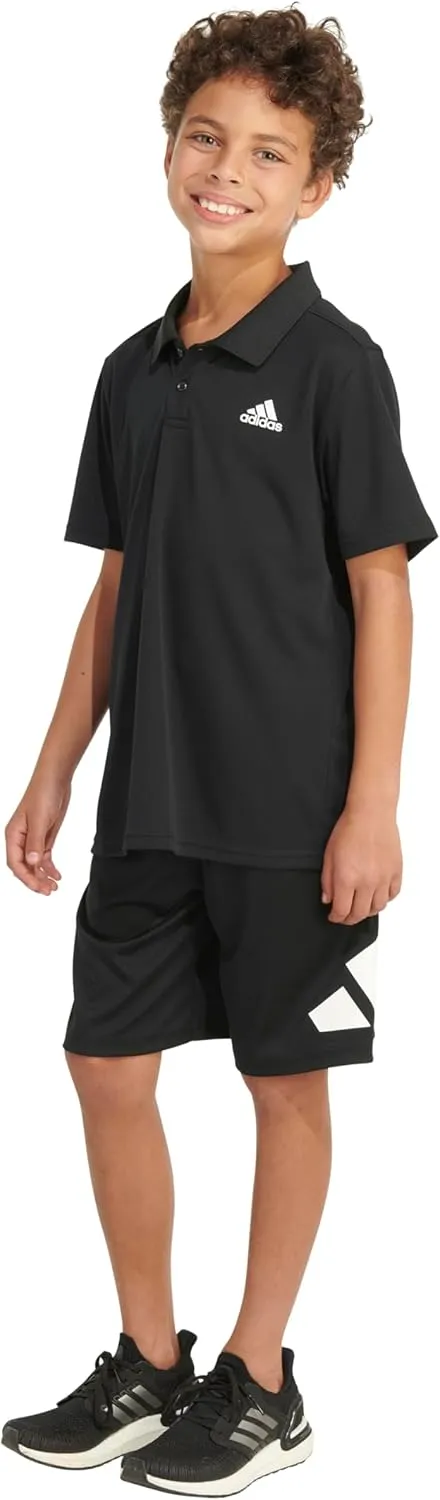 adidas Boys' Active Performance Mesh Golf Polo Shirt