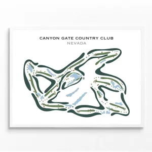 Canyon Gate Country Club, Nevada - Printed Golf Courses