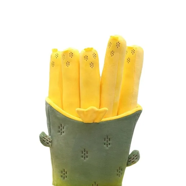 Cute Cartoon Plush hamburger ice cream french fries toy
