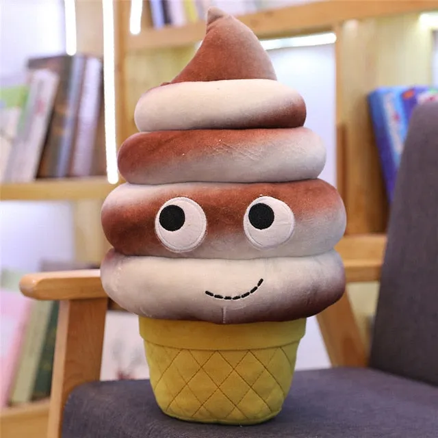 Cute Cartoon Plush hamburger ice cream french fries toy