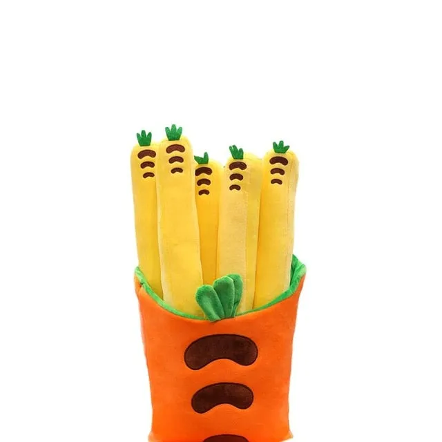 Cute Cartoon Plush hamburger ice cream french fries toy