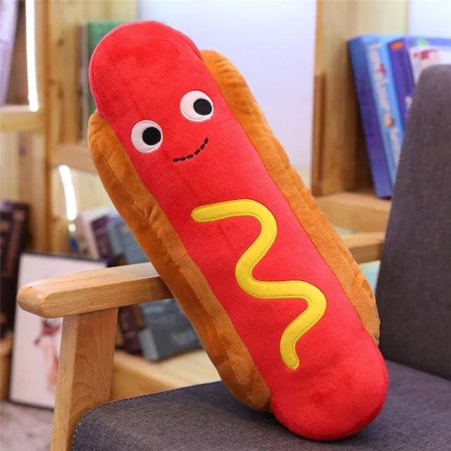 Cute Cartoon Plush hamburger ice cream french fries toy
