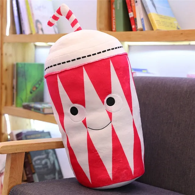 Cute Cartoon Plush hamburger ice cream french fries toy