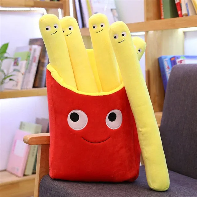 Cute Cartoon Plush hamburger ice cream french fries toy