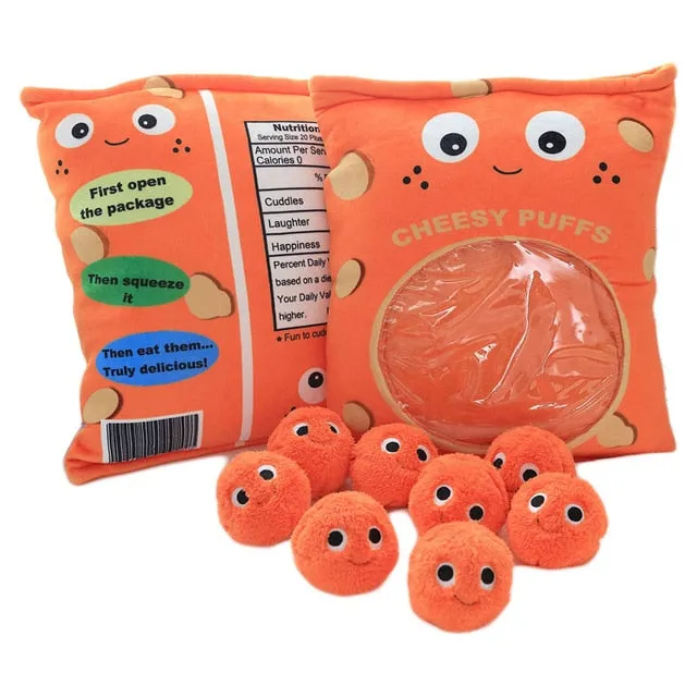 Cute Cartoon Plush hamburger ice cream french fries toy