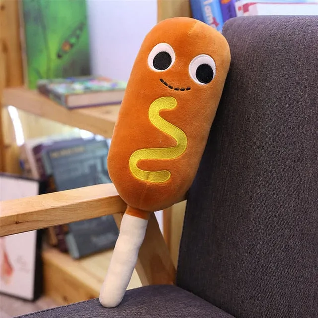 Cute Cartoon Plush hamburger ice cream french fries toy