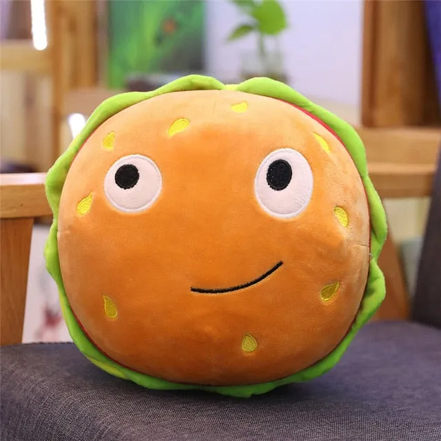 Cute Cartoon Plush hamburger ice cream french fries toy