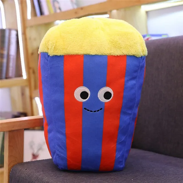 Cute Cartoon Plush hamburger ice cream french fries toy