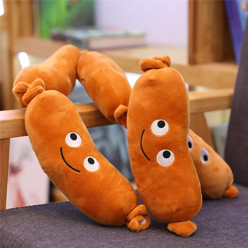 Cute Cartoon Plush hamburger ice cream french fries toy