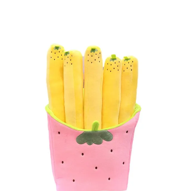 Cute Cartoon Plush hamburger ice cream french fries toy