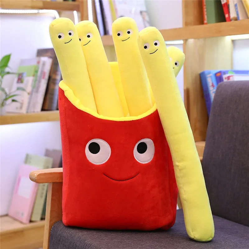 Cute Cartoon Plush hamburger ice cream french fries toy