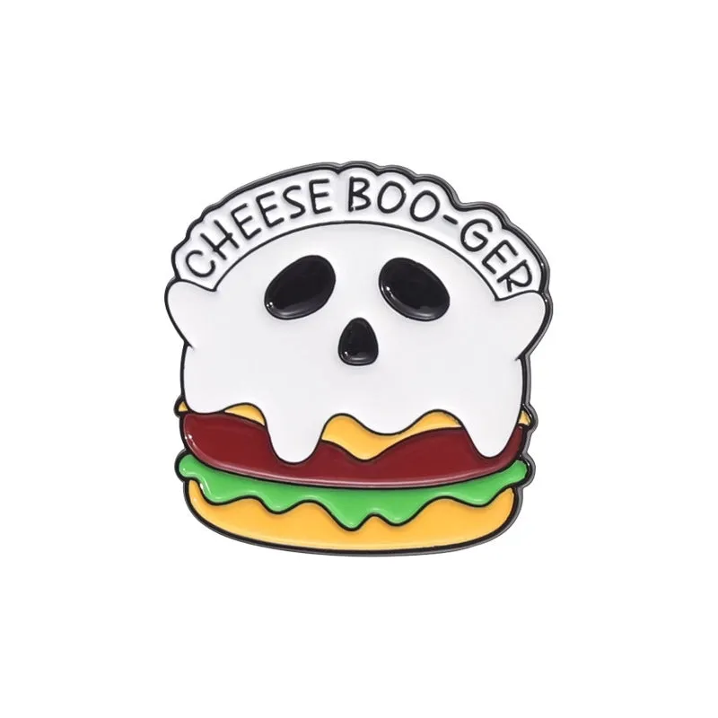 Cute Pastoral Pin Cartoon Hamburger Frog Alloy Unisex Brooches