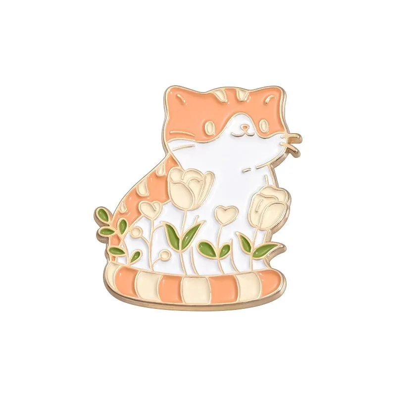 Cute Pastoral Pin Cartoon Hamburger Frog Alloy Unisex Brooches