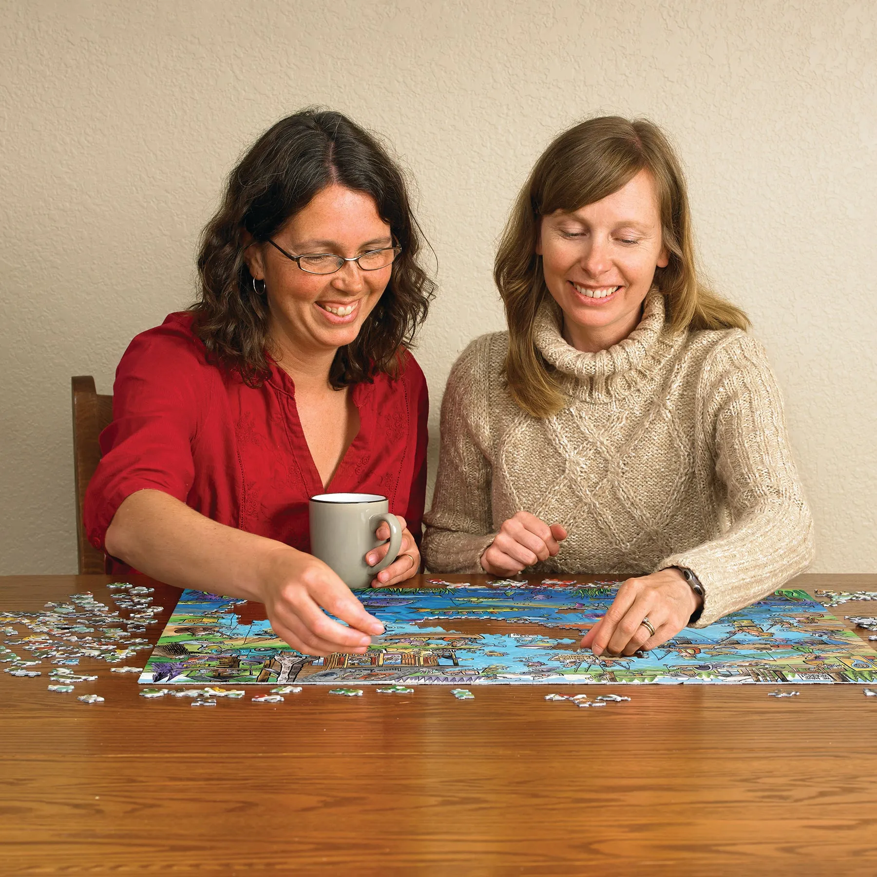 DoodleTown Gone Fishing 1000 Piece Puzzle