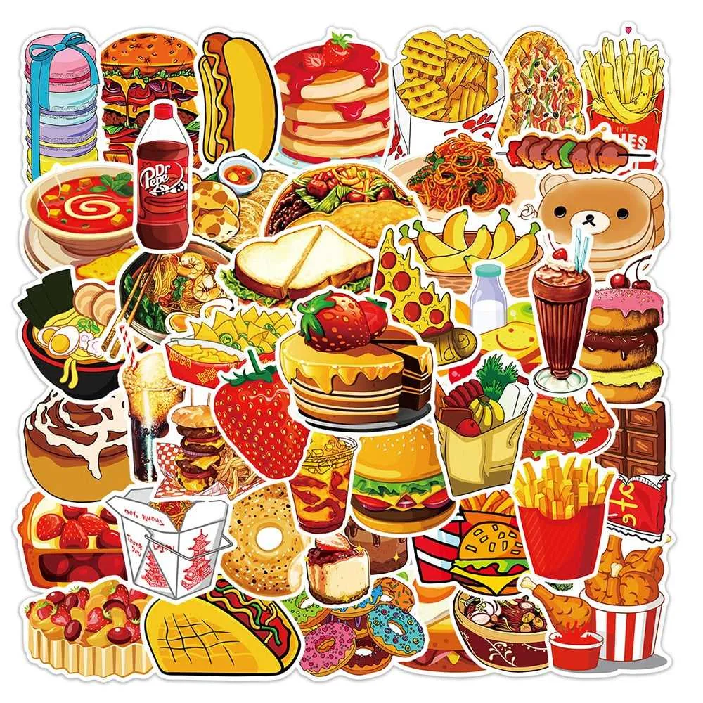 Hamburger Fries Stickers Pack - Famous Bundle Stickers