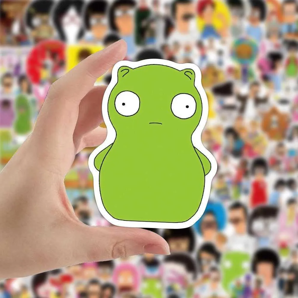 Hamburger Graffiti Sticker Notebook - Waterproof Custom Sticker