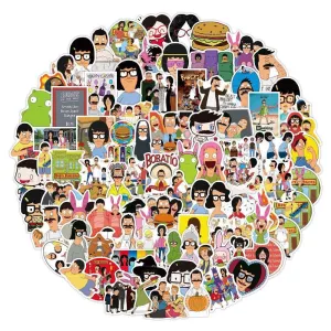 Hamburger Graffiti Sticker Notebook - Waterproof Custom Sticker