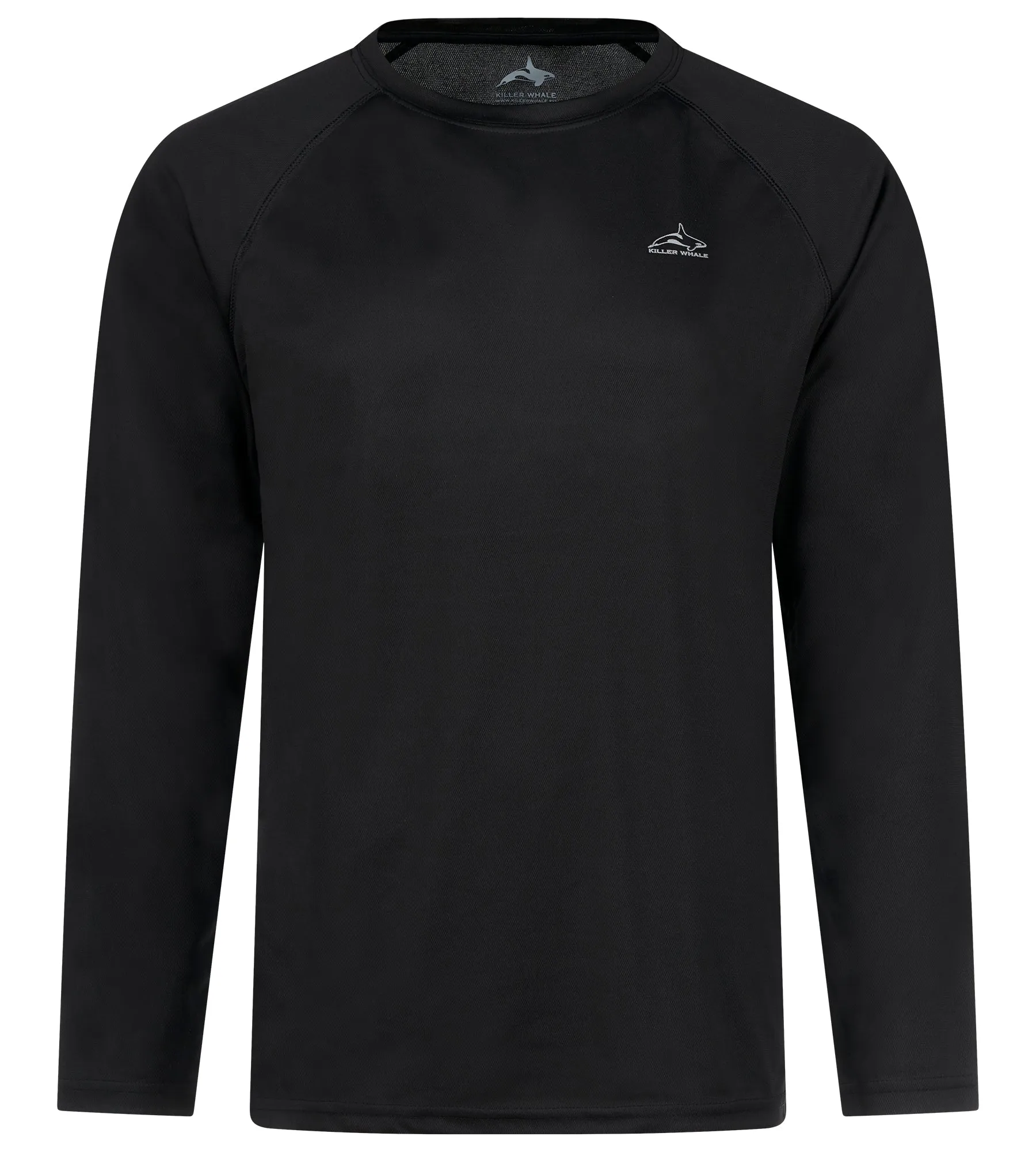 Killer Whale Running Top Men's Long Sleeve T Shirt Light Weight UPF 50