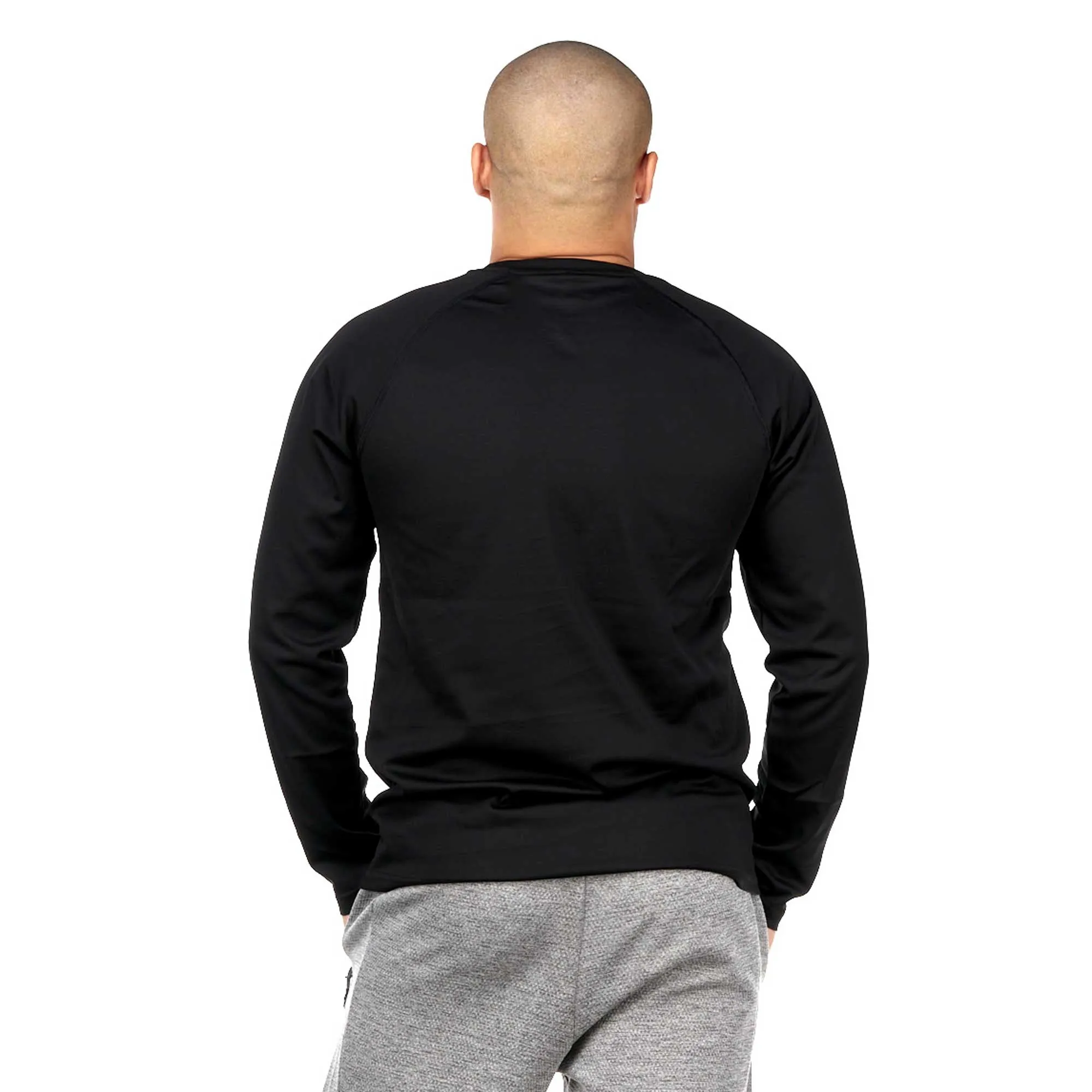 Killer Whale Running Top Men's Long Sleeve T Shirt Light Weight UPF 50