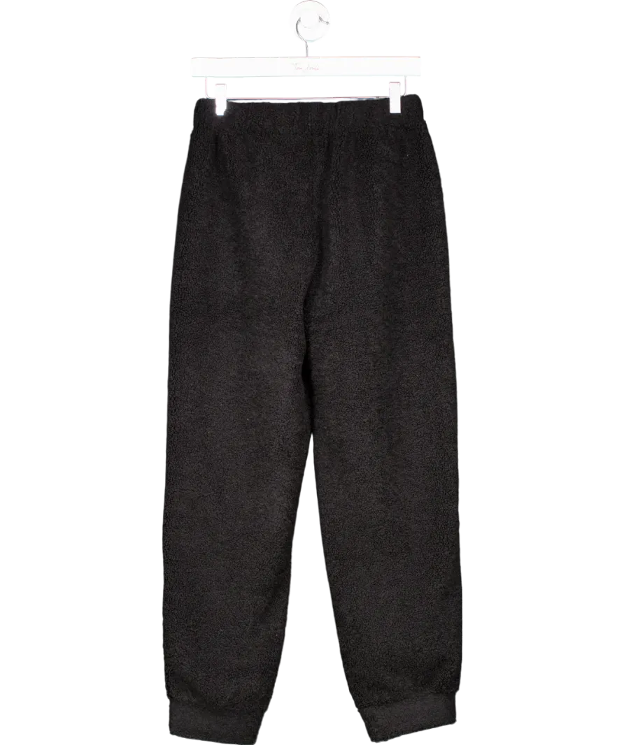 Laines London Black Teddy Bear Joggers UK S