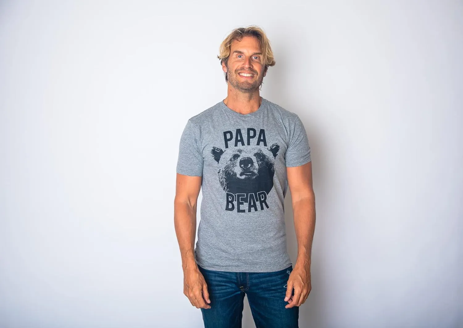 Mens Papa Bear T Shirt Funny Fathers Day Idea for Dad Papa Hilarious Husband