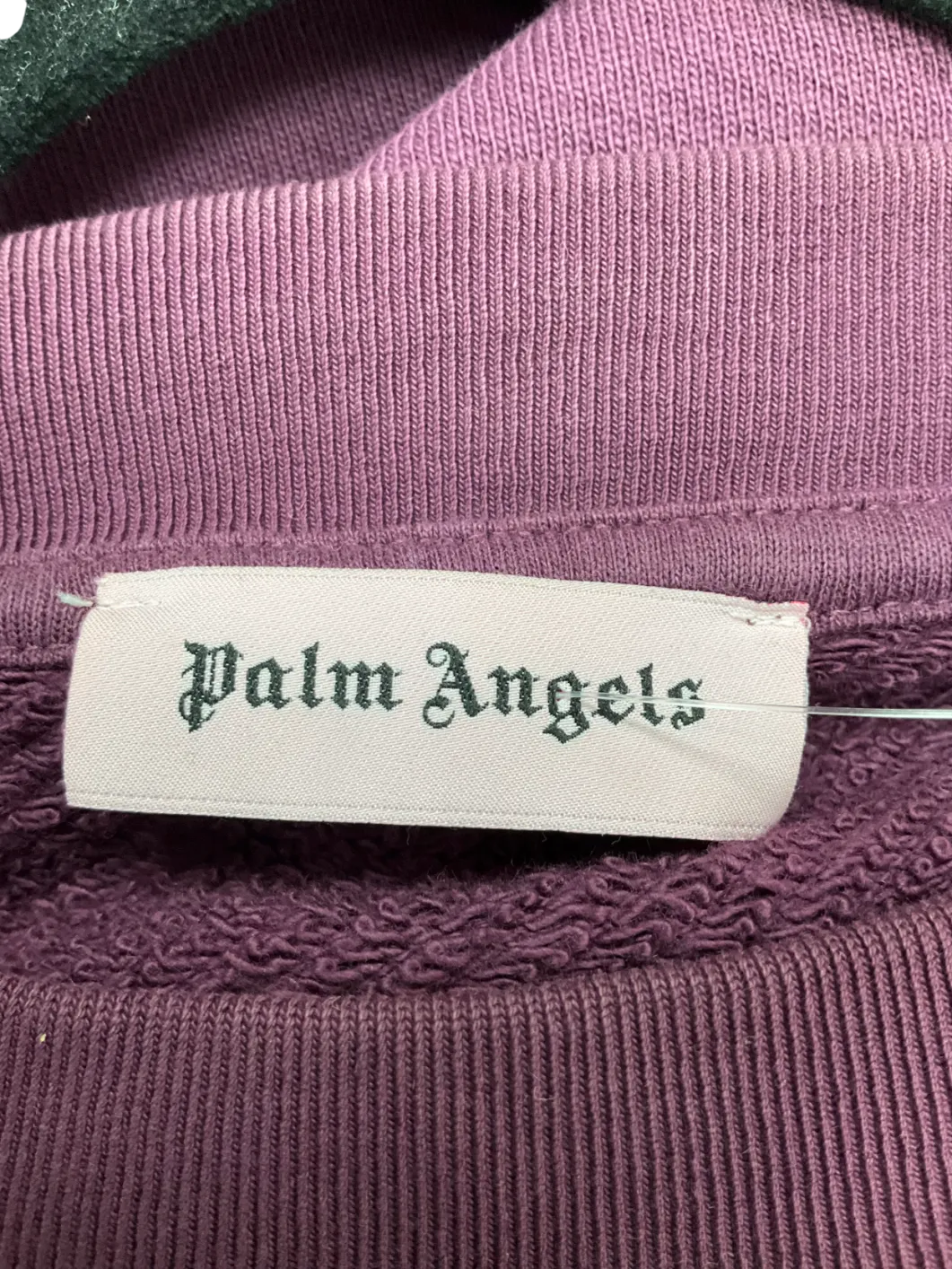 Palm Angels Purple Teddy Bear Print Sweatshirt UK M