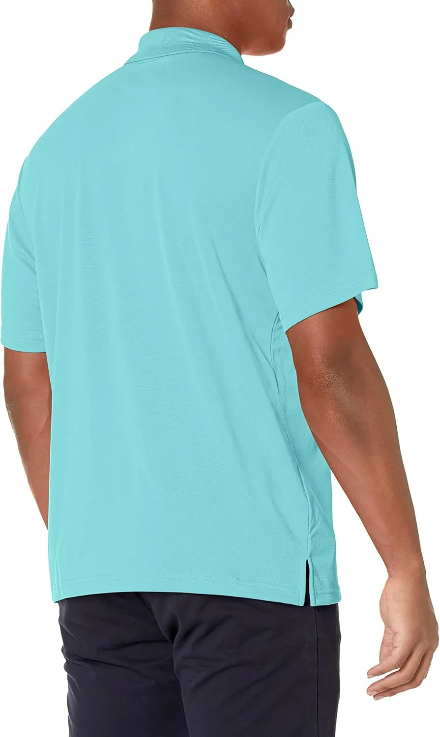 PGA TOUR Men's Short Sleeve Airflux Solid Mesh Polo Shirt