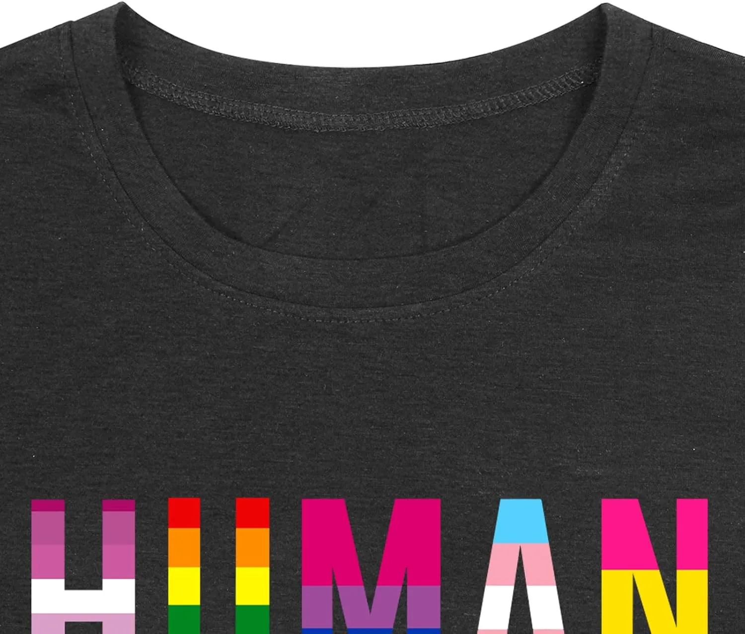 Pride Shirts Men: Human LGBTQ T Shirt Gay Pride Month Shirt Rainbow Graphic Tee LGBT Equality Blouse Tops