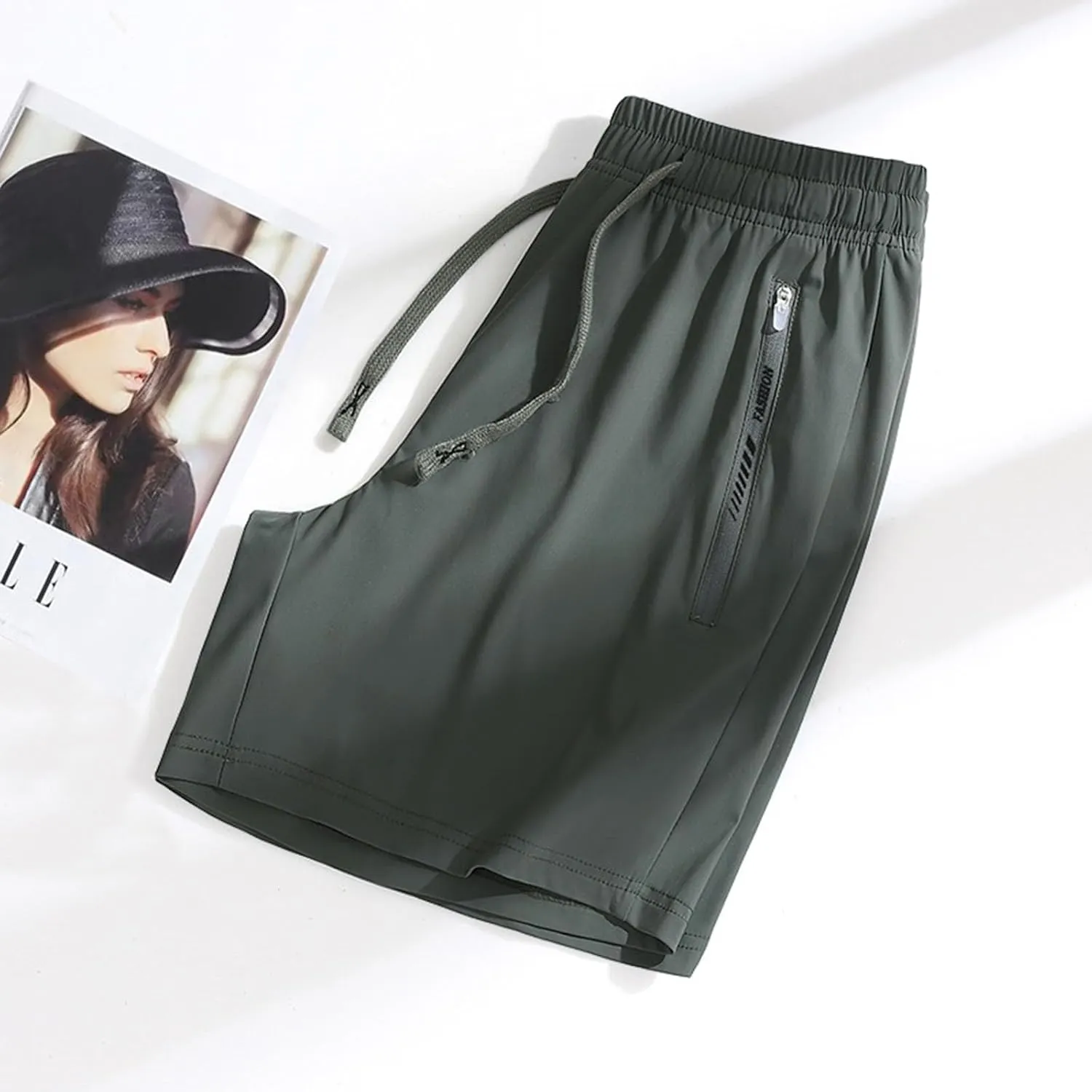 Sports Shorts for Women, Stretch Active Shorts, Ultra Stretch Breathable Casual Quick Drying Summer Beach Short