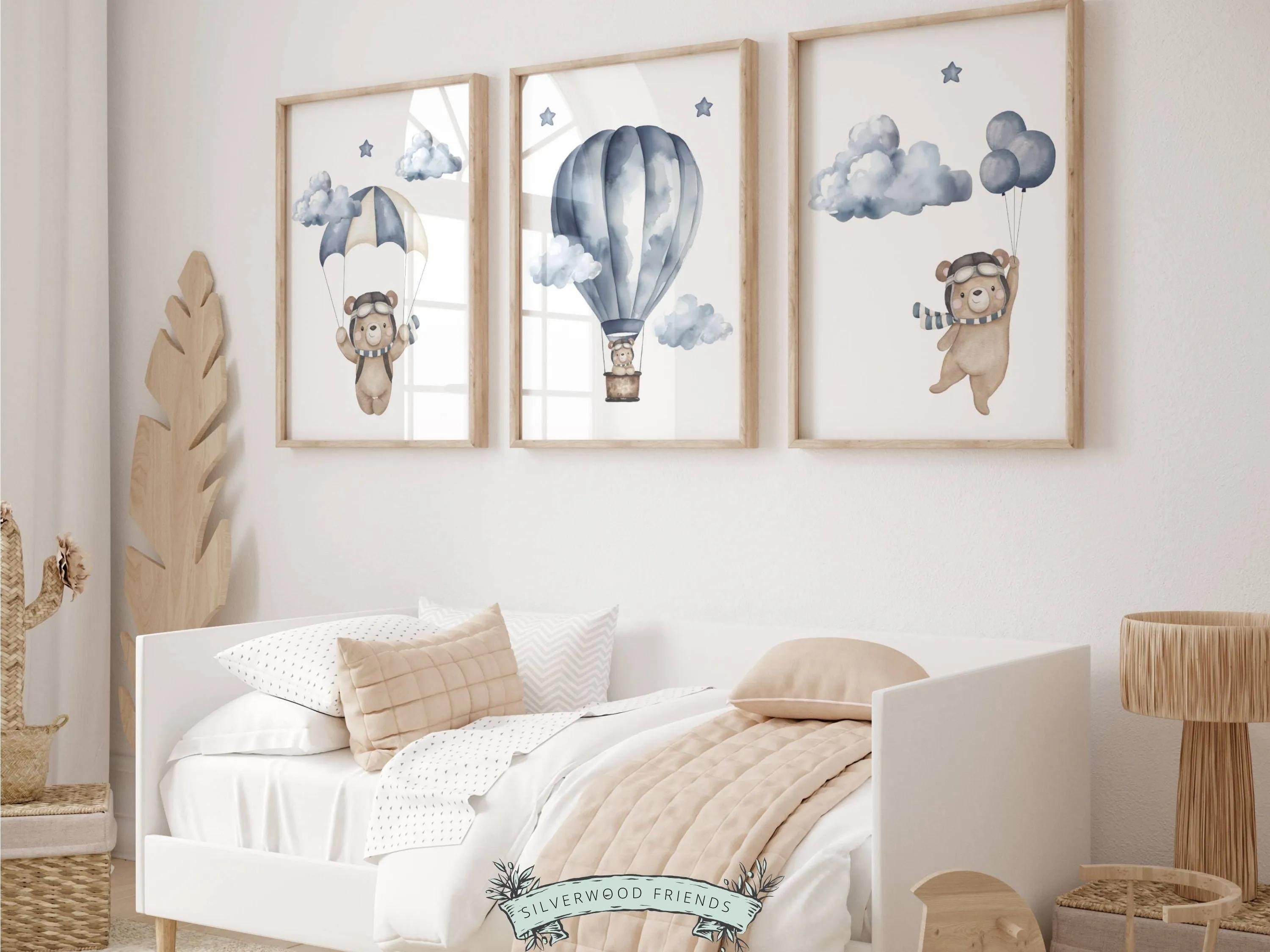 Teddy Bear Nursery Print Set of 3