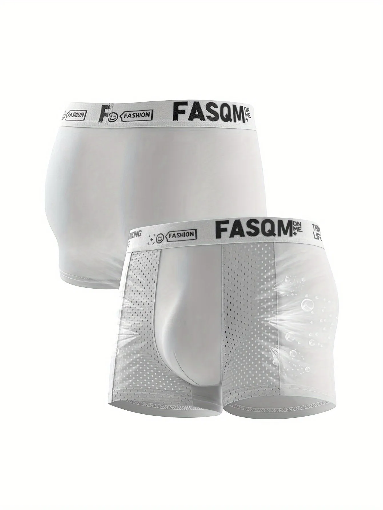Ultimate Comfort Mens Ice Silk Boxer Briefs with Breathable Mesh