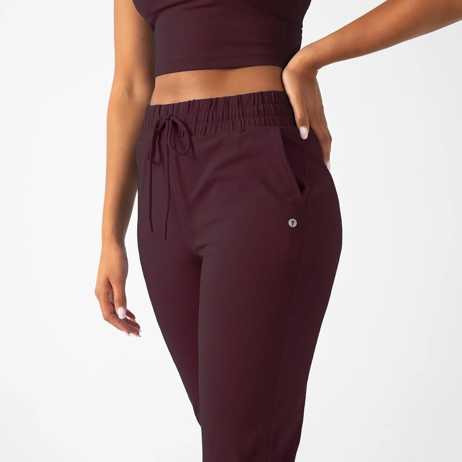 YITTY Active Women's Ultraluxe High-Waist Jogger Pant, Athleisure, Draw-String, Breathable, Pockets